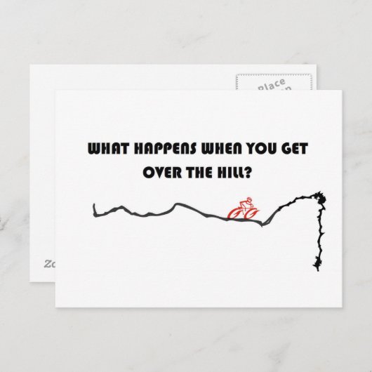 Carte Postale Sur la colline (Devant / Derrière)