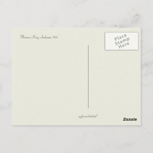 Carte Postale 'Sur la colline des champignons' (Dos)