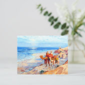 Carte Postale Sur la côte de Tanger l'Atlantique (Debout devant)