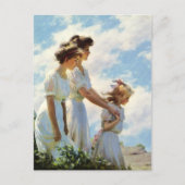 Carte Postale Sur la falaise Charles Courtney Curran (Devant)