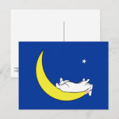 CARTE POSTALE SUR LA LUNE (Devant / Derrière)