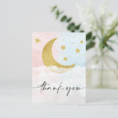 Carte Postale Sur la lune, le Merci de révélation du genre (Debout devant)