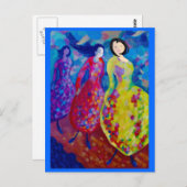 Carte Postale Sur la passerelle (Devant / Derrière)