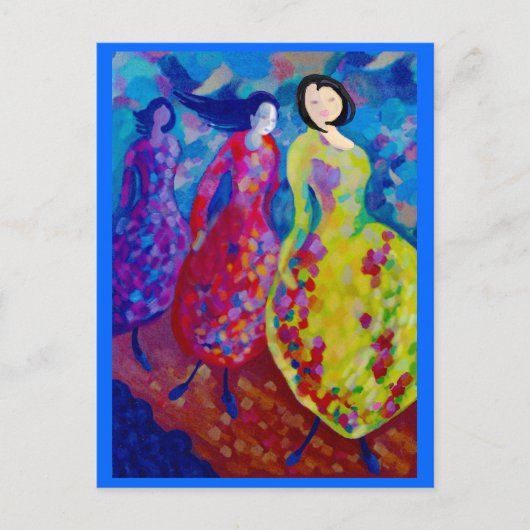 Carte Postale Sur la passerelle (Devant)