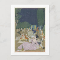 Sur la pelouse, illustration pour 'Fetes Galantes'