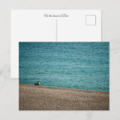 Carte Postale Sur la plage à Beer (Devant / Derrière)