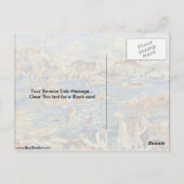 Carte Postale Sur La Plage De Guernesey Par Pierre-Auguste Renoi (Dos)