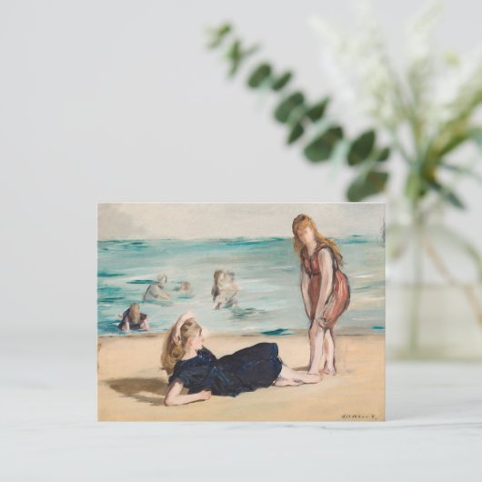 Carte Postale Sur la plage | Édouard Manet (Debout devant)