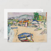 Carte Postale Sur La Plage | George Leslie Hunter (Devant / Derrière)