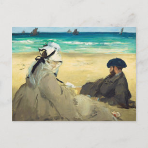 Carte Postale Sur la plage par Edouard Manet (1873)