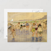 Carte Postale Sur La Plage - Zille (Devant / Derrière)