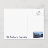 Carte Postale Sur la promenade à Atlantic City, NJ (Dos)