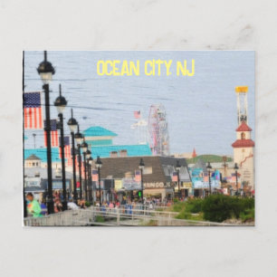 Carte postale sur la promenade à Ocean City, New J