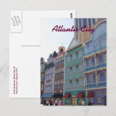 Carte Postale Sur la promenade — Atlantic City, NJ (Devant / Derrière)