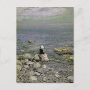 Carte Postale Sur la rive de la mer Noire, années 1890