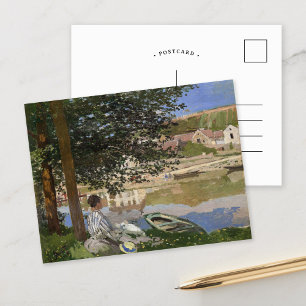 Carte Postale Sur la rive de la Seine CLAUDE MONET