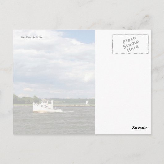 Carte Postale Sur la rivière (Dos)