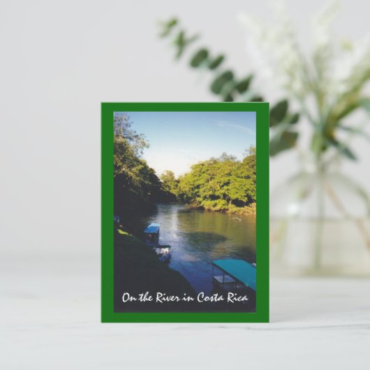 Carte Postale Sur la rivière dans le magnifique Costa Rica (Debout devant)