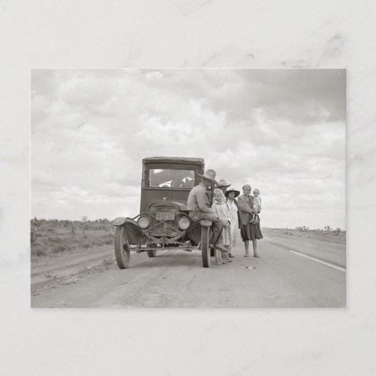 Carte Postale Sur la route, 1937 (Devant)