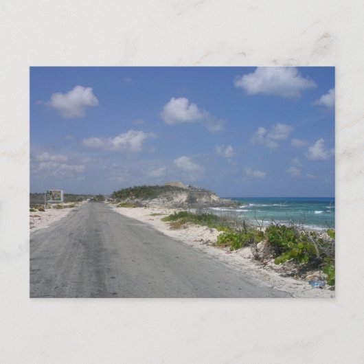 Carte Postale Sur la route - Cozumel, Mexique (Devant)