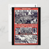 Carte Postale Sur La Route De Berlin (Devant / Derrière)