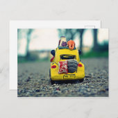 Carte Postale Sur la route des vacances. (Devant / Derrière)