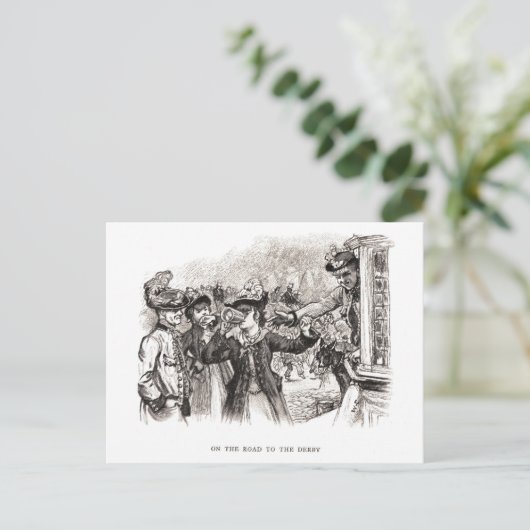 Carte Postale Sur La Route Du Derby (Debout devant)