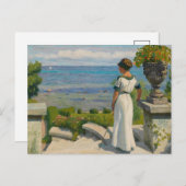 Carte Postale Sur la terrasse | Paul Fischer (Devant / Derrière)