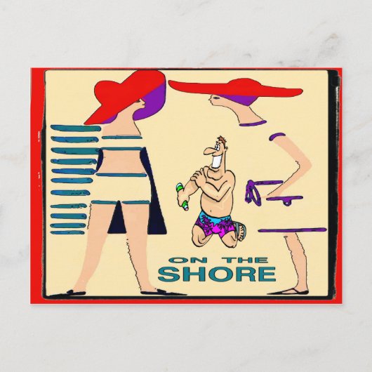 Carte Postale Sur l'Abstraite de Jersey Shore (Devant)