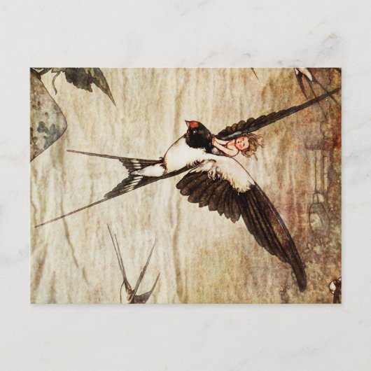 Carte Postale Sur l'aile (Devant)