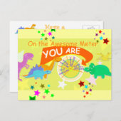 Carte Postale Sur l'Awesome Meter vous êtes incroyablement (Devant / Derrière)