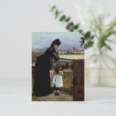 Carte Postale Sur le balcon par Berthe Morisot (Debout devant)