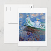 Carte Postale Sur le bateau, Monet (Devant / Derrière)