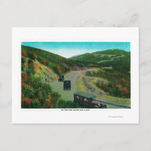 Carte Postale Sur le bord au-dessus de Oak FlatsRidge Route, CA (Devant)