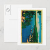 Carte Postale Sur le bord du monde de la promenade à San Bernard (Devant / Derrière)