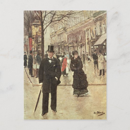 Carte Postale Sur le boulevard (Devant)