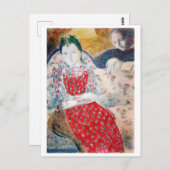 Carte Postale Sur le canapé au gris clair argenté, Maurice Denis (Devant / Derrière)