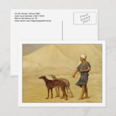 Carte Postale Sur le désert par Jean-Leon Gerome (Devant / Derrière)