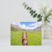 Carte Postale Sur le dos de cheval (Debout devant)