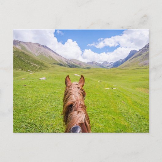 Carte Postale Sur le dos de cheval (Devant)