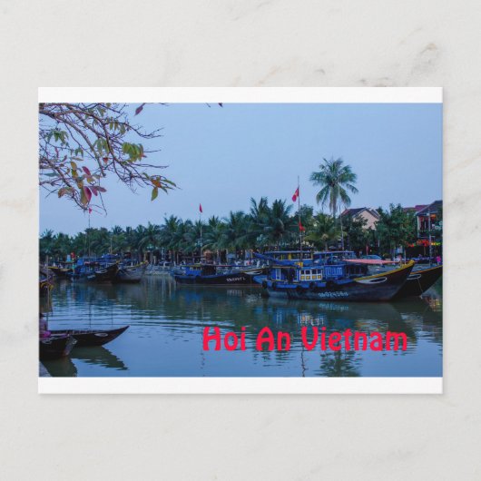 Carte Postale Sur le fleuve Hoi An Vietnam (Devant)