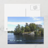 Carte Postale sur le lac (Devant / Derrière)
