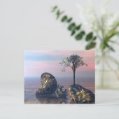 Carte Postale Sur le plan fractal 3D infini (Debout devant)