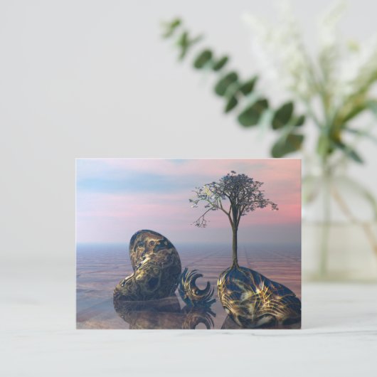 Carte Postale Sur le plan fractal 3D infini (Debout devant)