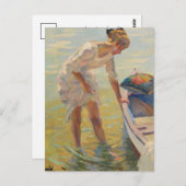 Carte Postale Sur le rivage | Edward Cucuel (Devant / Derrière)