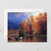 Carte Postale Sur le Saco - Albert Bierstadt (Devant / Derrière)