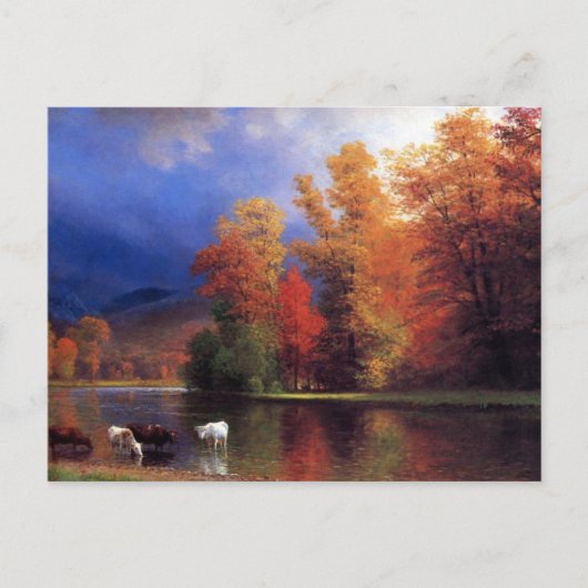 Carte Postale Sur le Saco - Albert Bierstadt (Devant)