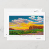 Carte Postale Sur le sol du barrage Upper Grand Coulee (Devant / Derrière)