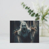 Carte postale sur le thème d'Halloween. (Debout devant)