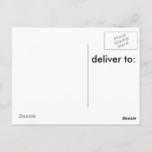 Carte postale sur le thème du golf (Dos)